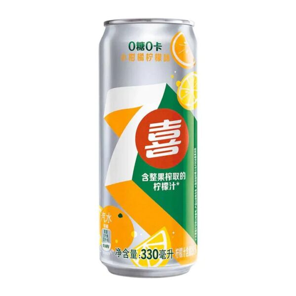 7UP LEMON ORANGE ZERO CHINA - 330ML